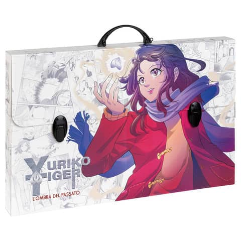 Valigetta in PPL Favorit con stampa Manga - 56,5x36,5x5,5 cm - soggetti assortiti - 400182745